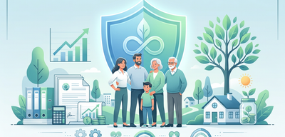 Familie über Generationen hinweg geschützt durch Rentenversicherung: Wachstum, Sicherhei, und Wohlergehen im Fokus.