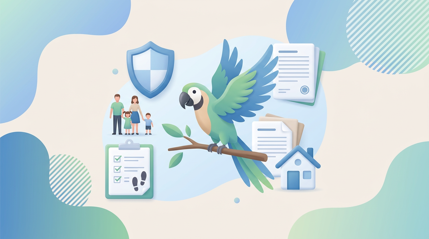 Papageienversicherung: Schritt-für-Schritt Anleitung 2025